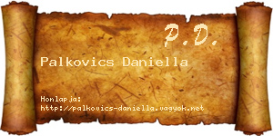 Palkovics Daniella névjegykártya